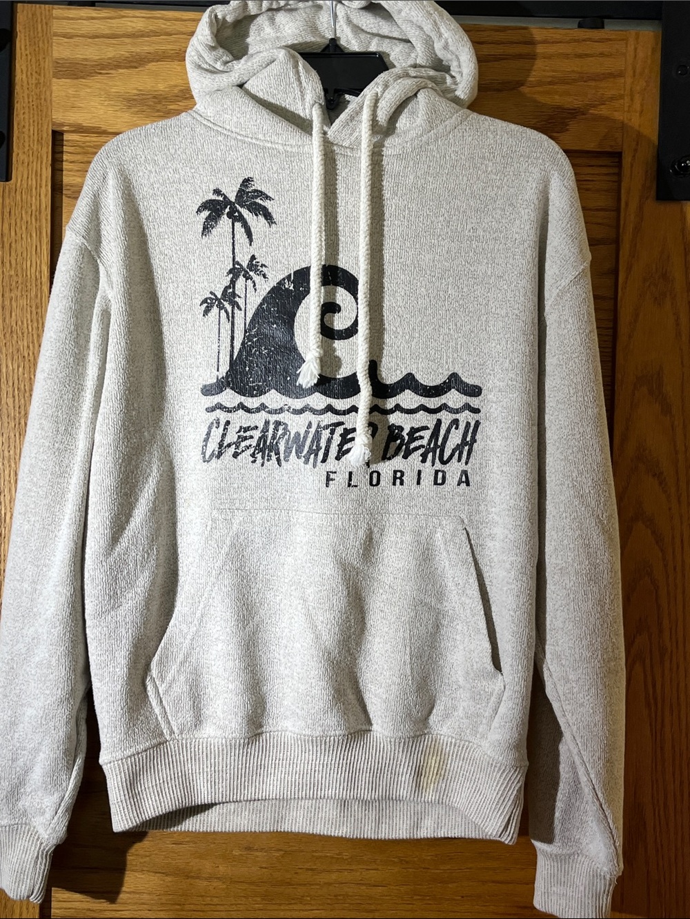 Heritage Light Gray Clearwater Beach Graphic Pullover Hoodie